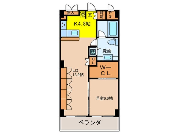 スクエア名駅南の物件間取画像